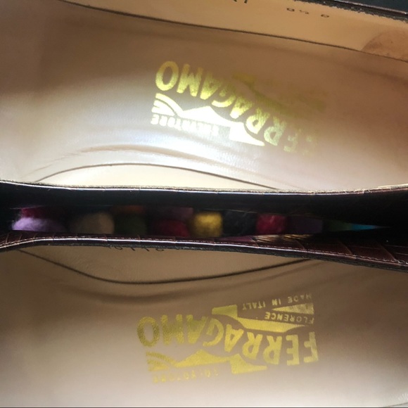 Ferragamo vintage brown heels 8.5 - Picture 5 of 10